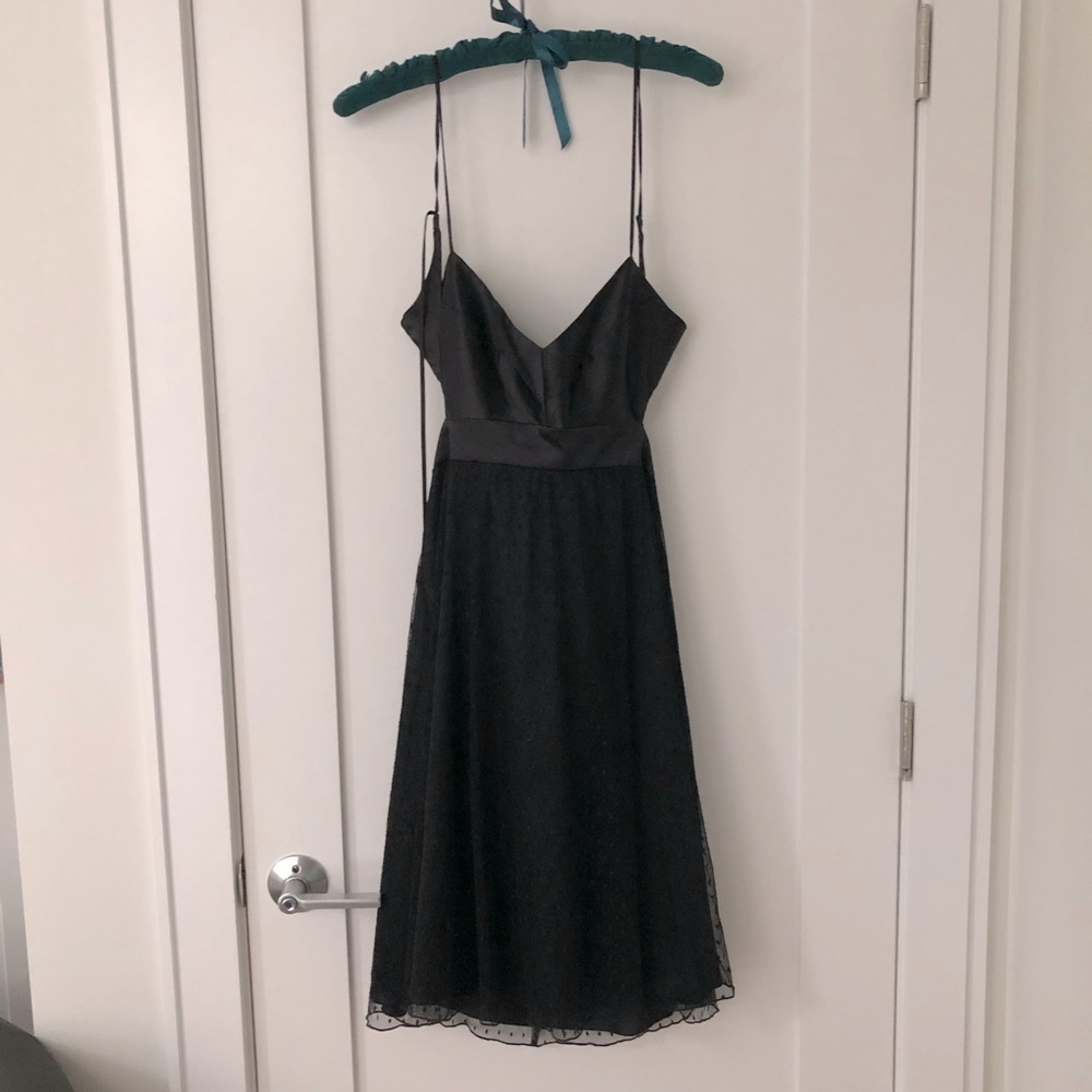Little black dress - open back/tie back. Excellent condition and unique find!!!